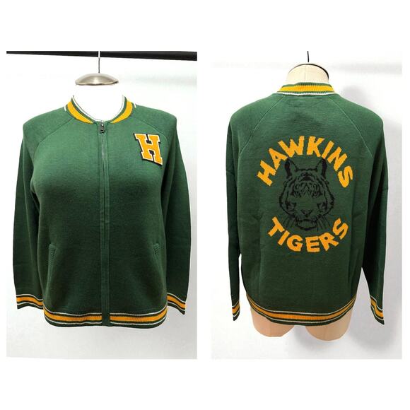 Torrid 1 (1X 14/16) Stranger Things Hawkins High Tigers Cardigan Sweater Cosplay - Picture 1 of 3